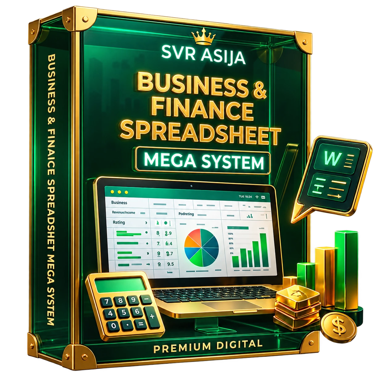 Business & Finance Spreadsheet Mega System